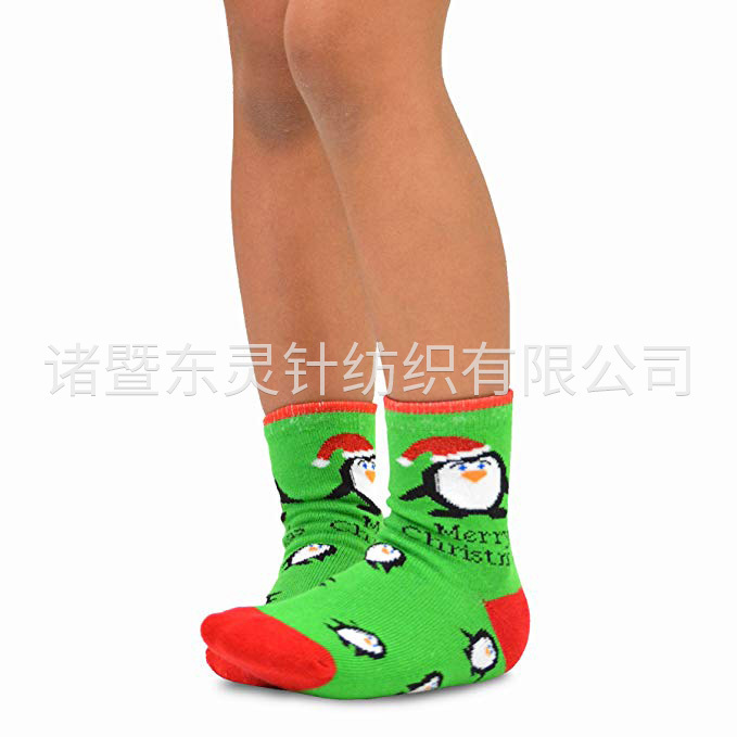 東(dōng)靈 聖誕節兒(ér)童棉質趣味短(duǎn)襪