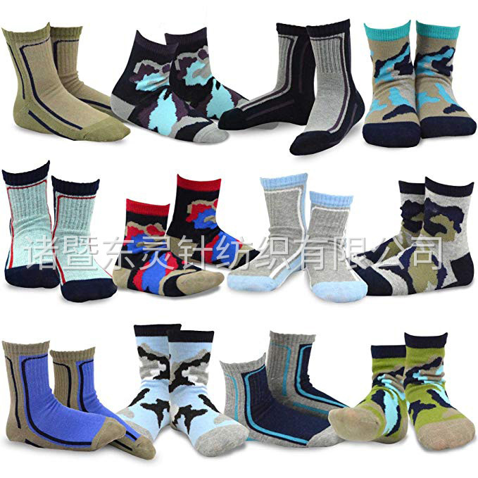 東(dōng)靈 男(nán)童棉質趣味短(duǎn)襪 12 雙裝