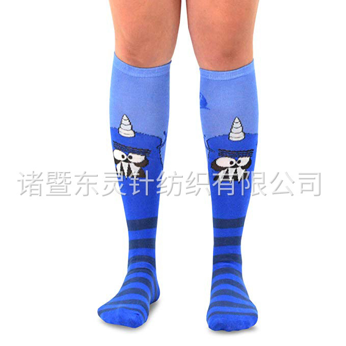 東(dōng)靈 新穎棉質及膝趣味襪子(zǐ) 6 雙裝 女(nǚ)式